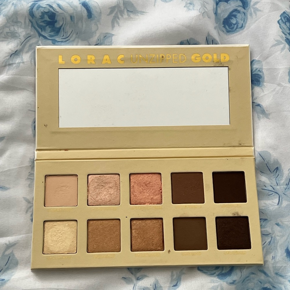 LORAC unzipped gold eyeshadow palette